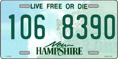 NH license plate 1068390