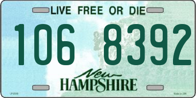 NH license plate 1068392