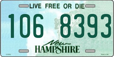 NH license plate 1068393
