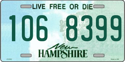 NH license plate 1068399