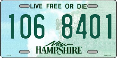 NH license plate 1068401
