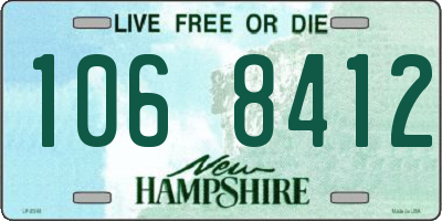 NH license plate 1068412