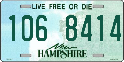 NH license plate 1068414