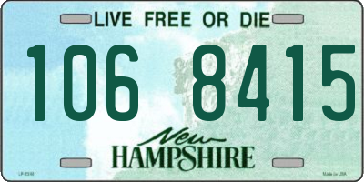 NH license plate 1068415