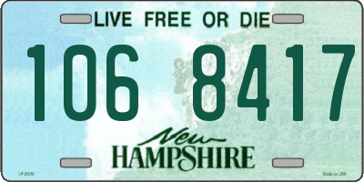 NH license plate 1068417