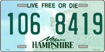 NH license plate 1068419