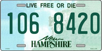 NH license plate 1068420