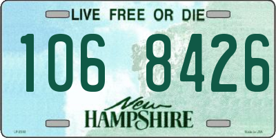 NH license plate 1068426