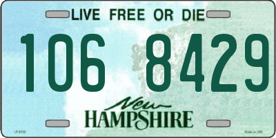NH license plate 1068429