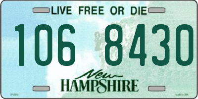 NH license plate 1068430