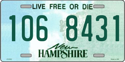 NH license plate 1068431