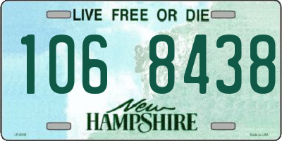 NH license plate 1068438