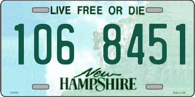 NH license plate 1068451