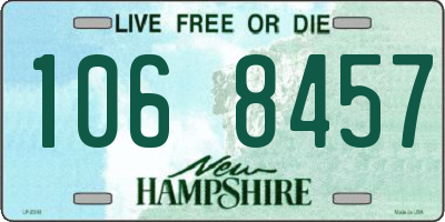 NH license plate 1068457