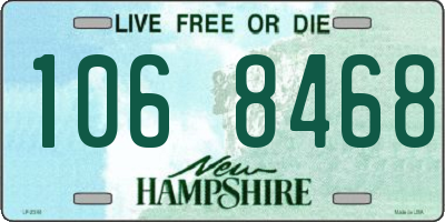 NH license plate 1068468