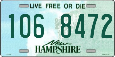 NH license plate 1068472