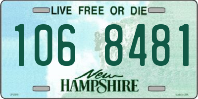 NH license plate 1068481