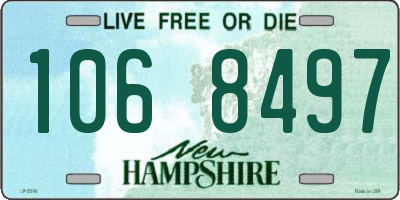 NH license plate 1068497