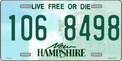 NH license plate 1068498