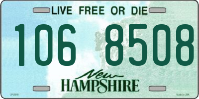 NH license plate 1068508