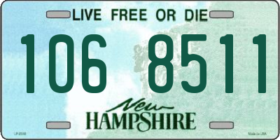 NH license plate 1068511