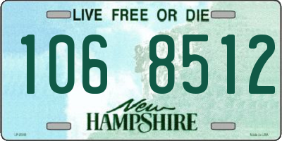 NH license plate 1068512