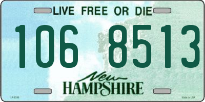 NH license plate 1068513