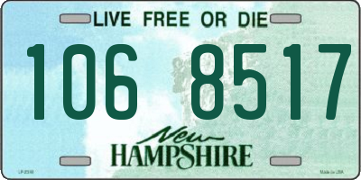 NH license plate 1068517