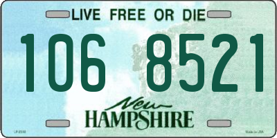 NH license plate 1068521