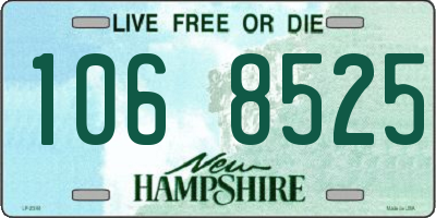 NH license plate 1068525