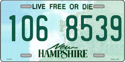 NH license plate 1068539