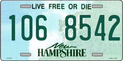 NH license plate 1068542