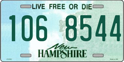 NH license plate 1068544