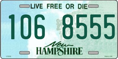 NH license plate 1068555