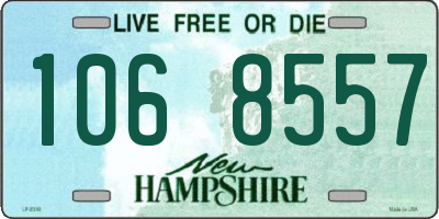 NH license plate 1068557