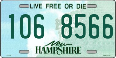 NH license plate 1068566