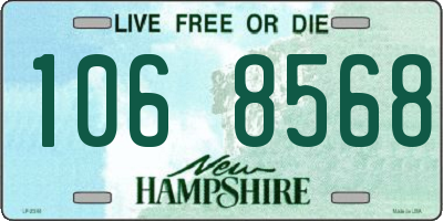 NH license plate 1068568