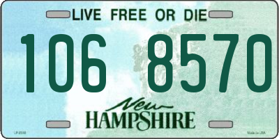 NH license plate 1068570