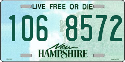 NH license plate 1068572