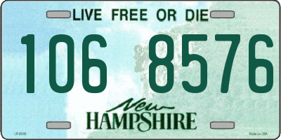 NH license plate 1068576