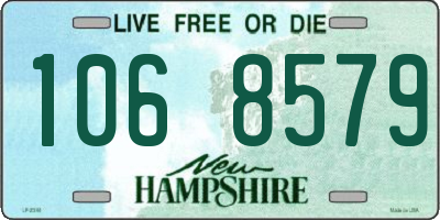 NH license plate 1068579