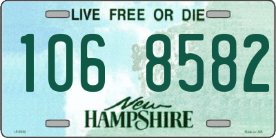 NH license plate 1068582
