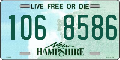 NH license plate 1068586