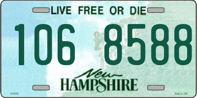 NH license plate 1068588