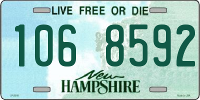 NH license plate 1068592