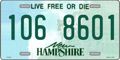 NH license plate 1068601