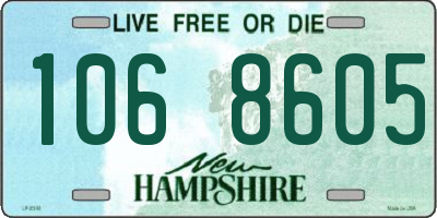 NH license plate 1068605