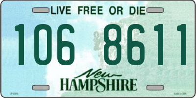 NH license plate 1068611