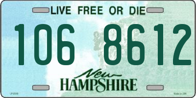 NH license plate 1068612