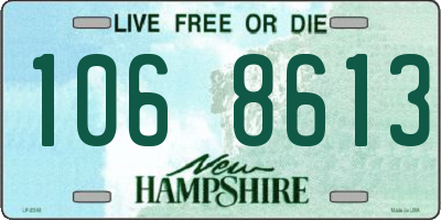 NH license plate 1068613